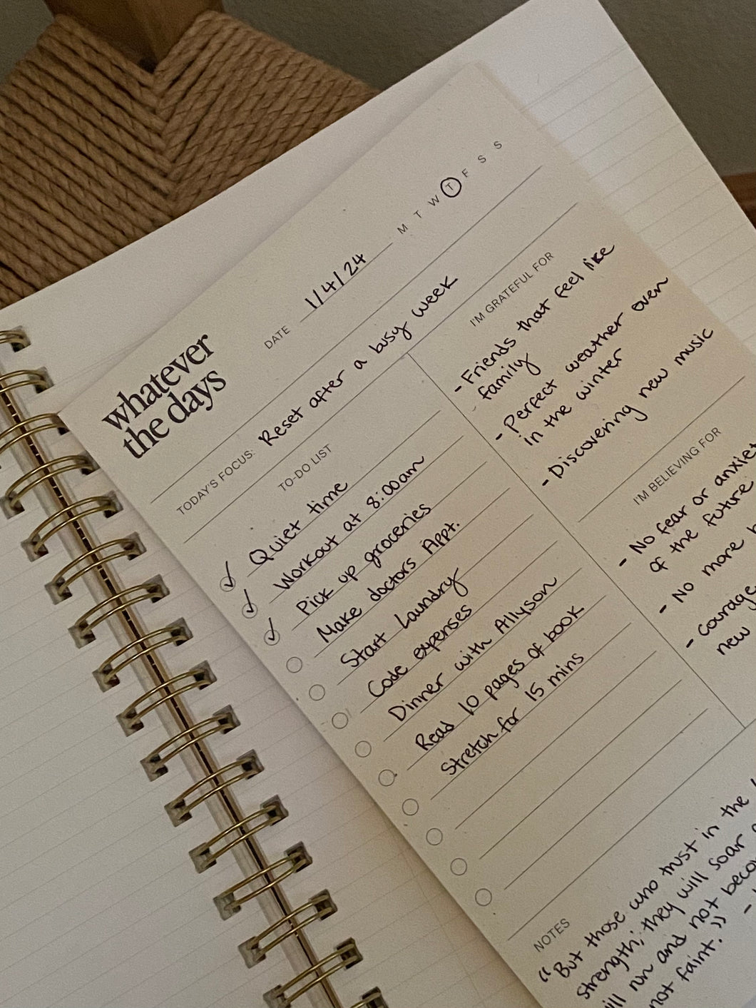 The Daily Planner Notepad